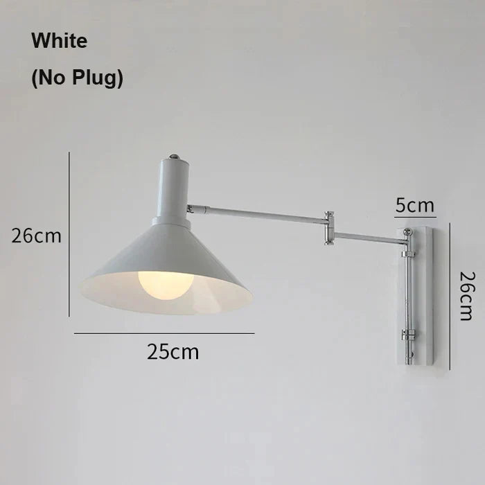 Afralia™ Rocker Foldable LED Wall Light for Bedroom Reading