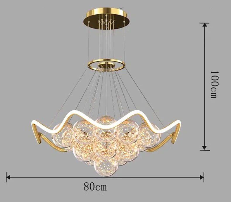 Afralia™ Modern Dine Pendant Lights Indoor LED Chandelier Ceiling Lamp