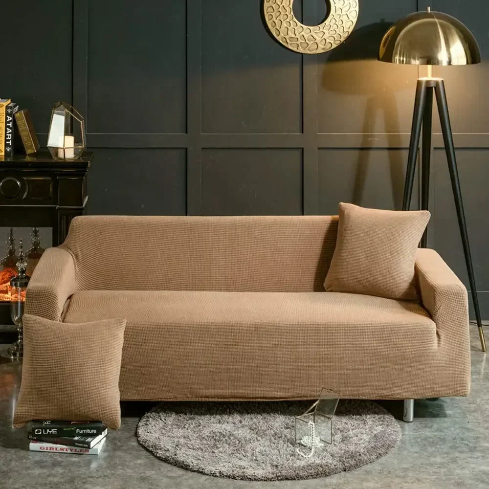 Afralia™ 3D Quilted Sofa Cover: Soft Cozy Stretch Spandex Couch Slipcover