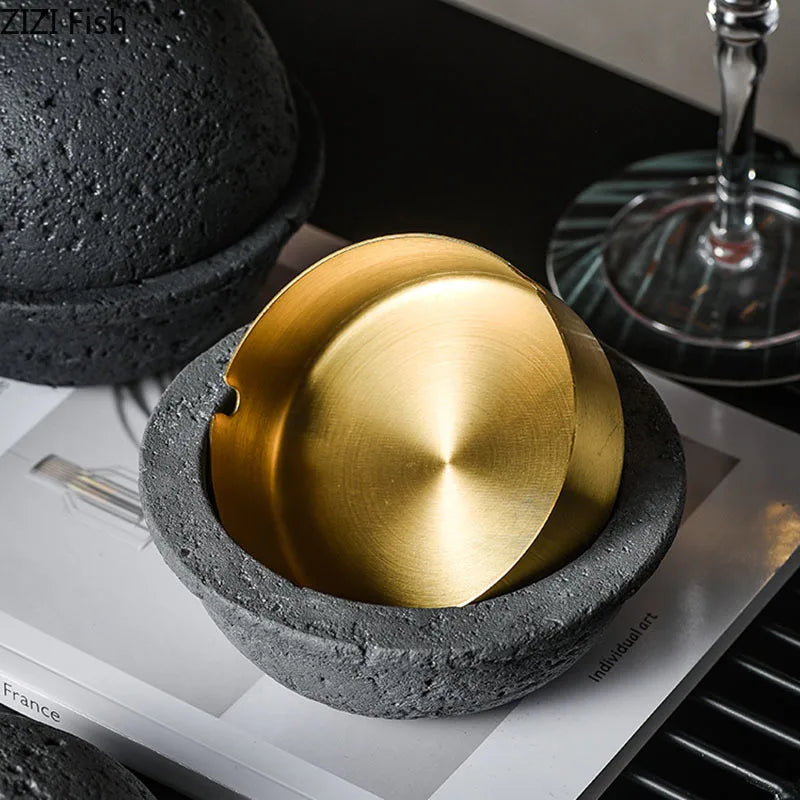 Afralia™ Stainless Steel UFO Ashtray - Unique Smoking Accessory and Office Desk Decoration