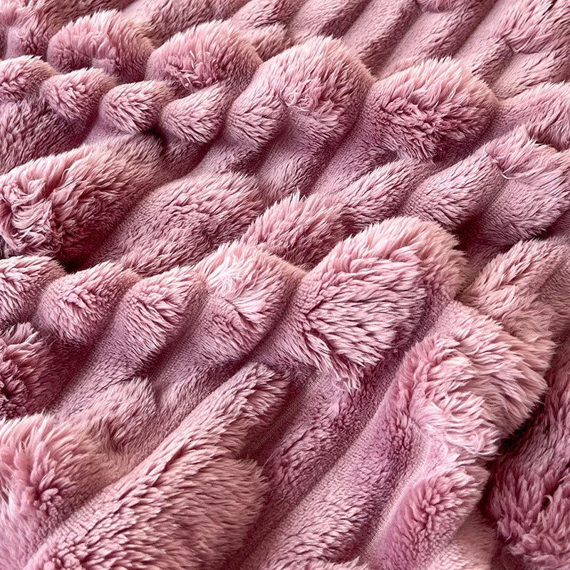 Afralia™ Bamboo Velvet Blanket: Soft Flannel Sofa Cover & Shawlecessory