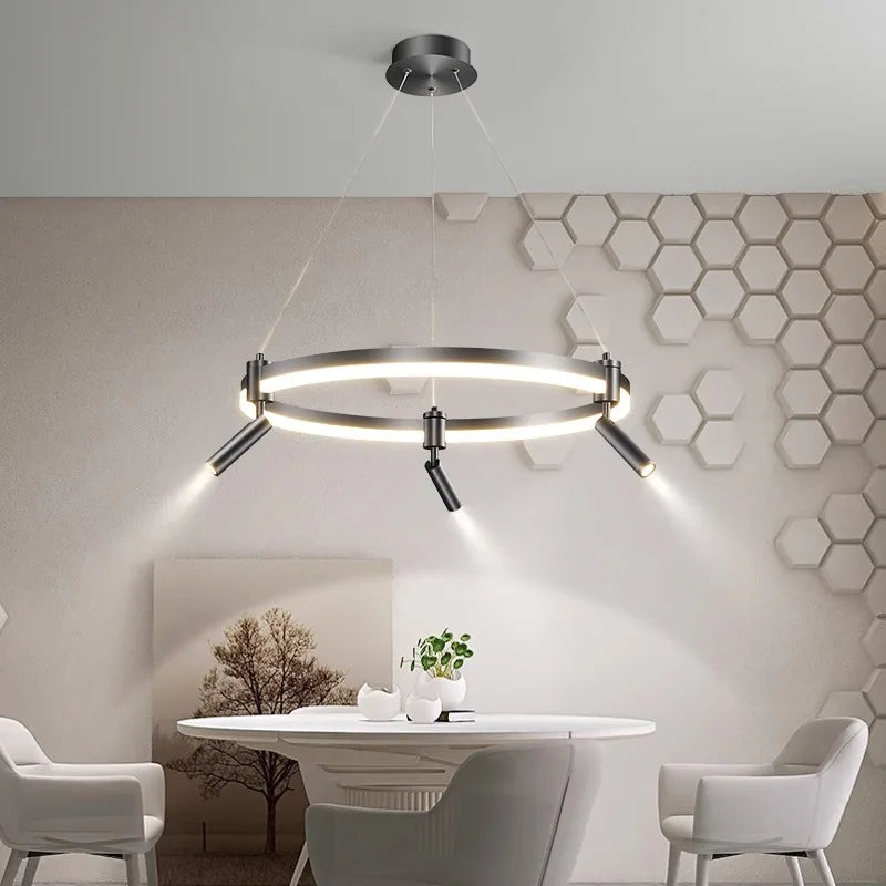 Afralia™ Modern Indoor Pendant Chandelier LED Ceiling Light Fixture