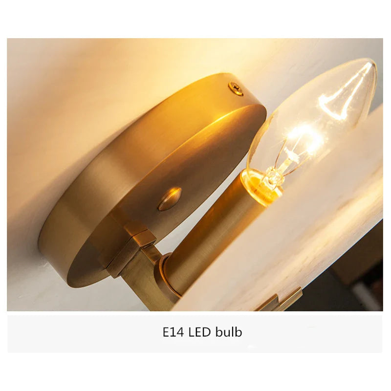 Afralia™ Copper Round LED Wall Sconce for Modern Nordic Indoor Lighting