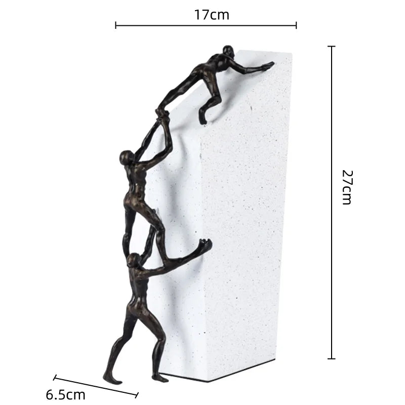 Afralia™ Gymnast Metal Handicraft Figure Home Decor Figurine Table Sculpture Accessory