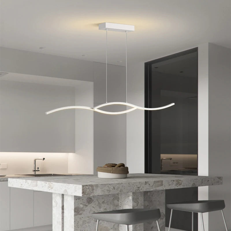 Afralia™ Modern LED Pendant Light - Adjustable Chandelier for Stylish Living Spaces