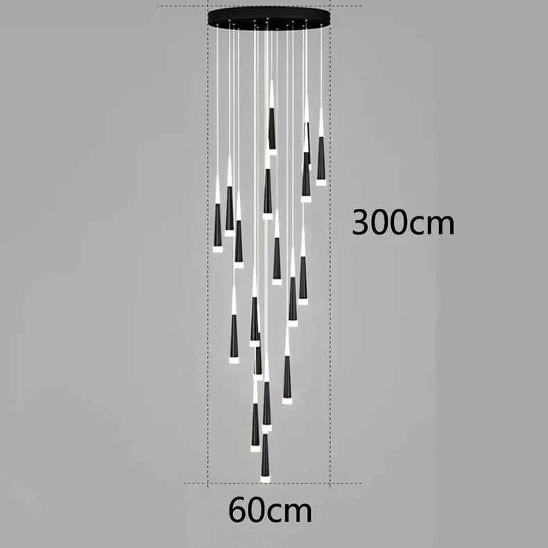 Afralia™ Nordic Stair Chandelier Living Room Dining Room Ceiling Pendant Lights Indoor Lighting