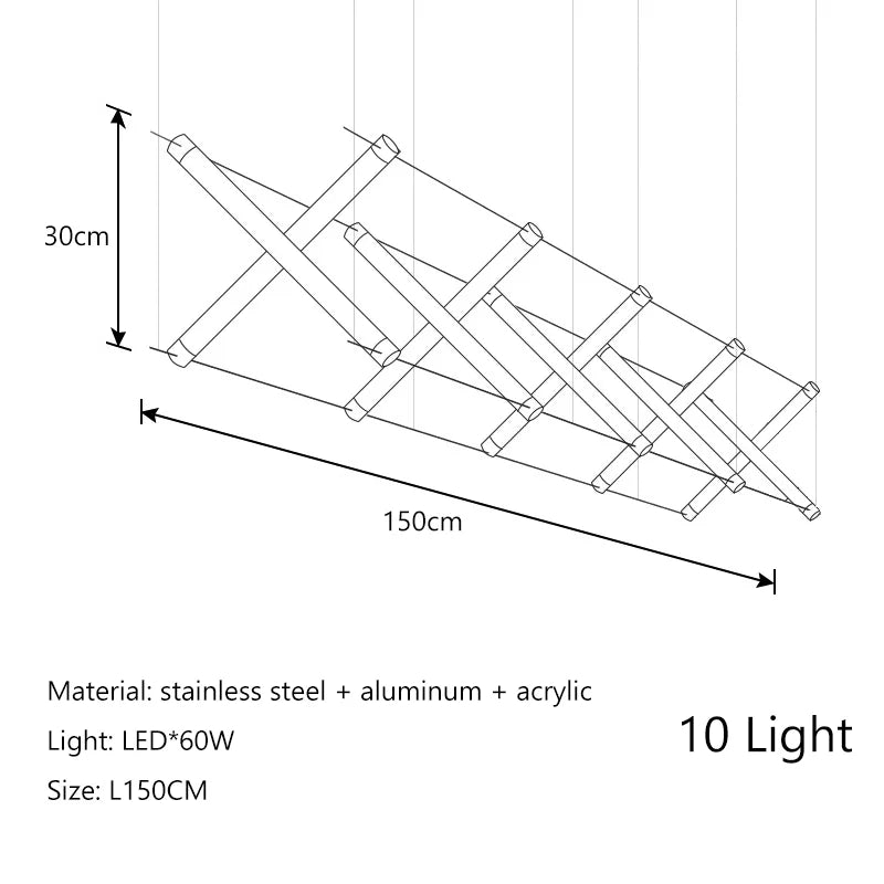Afralia™ Nordic Black Gold Chandelier for Dining Room and Kitchen