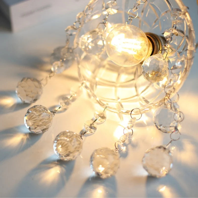 Afralia™ Clear Glass LED Pendant Lights for Home Decor and Lighting