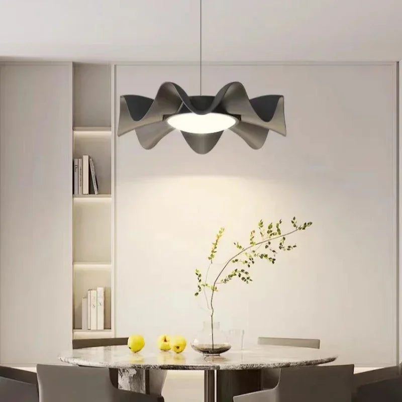 Afralia™ Minimalist LED Chandelier for Kitchen, Bedroom, Living Room - Retro Pendant Lamp