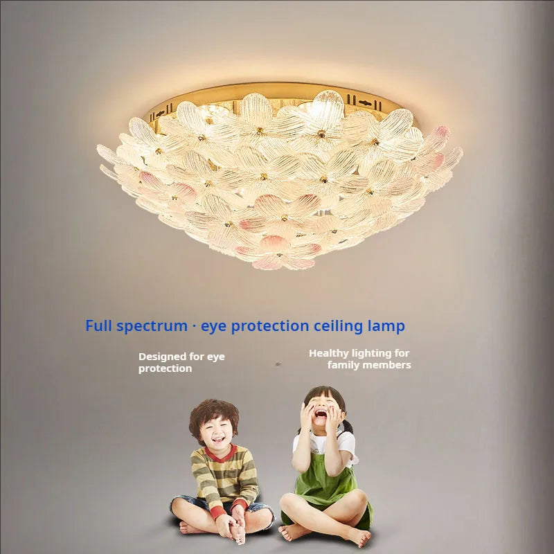 Afralia™ Petal Flower Light for Master Bedroom, Full Spectrum, Eye Protection, Popular Creme Fraiche