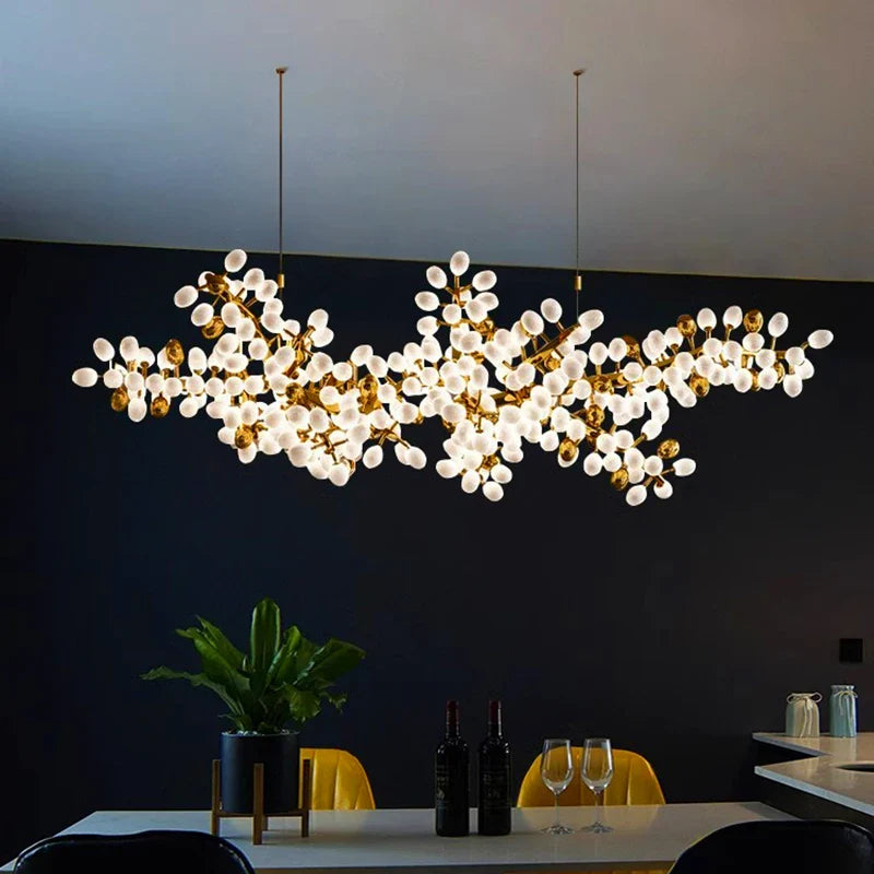 Afralia™ LED Chandelier Lighting for Living Room, Bedroom, and Dining Room