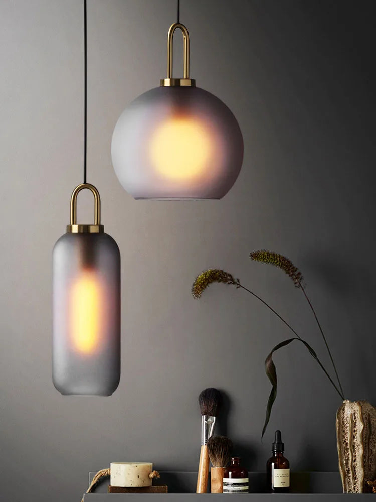 Afralia™ Glass Staircase Chandelier: Luxury LED Large Chandelier for Living & Dining Room