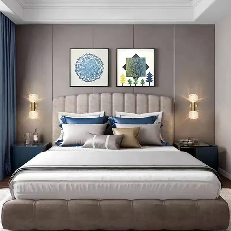 Afralia™ LED Glass Wall Sconces for Home Decor and Lighting in Gold