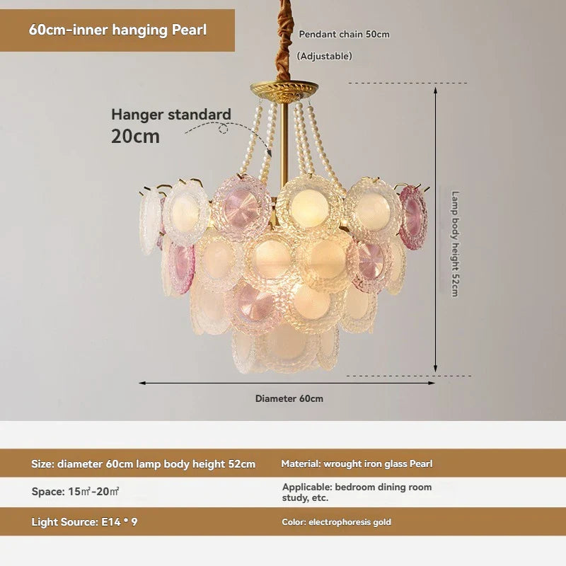 Afralia™ Gold Crystal Chandelier & Pendant Light with Glass Beads for Ceiling Decor