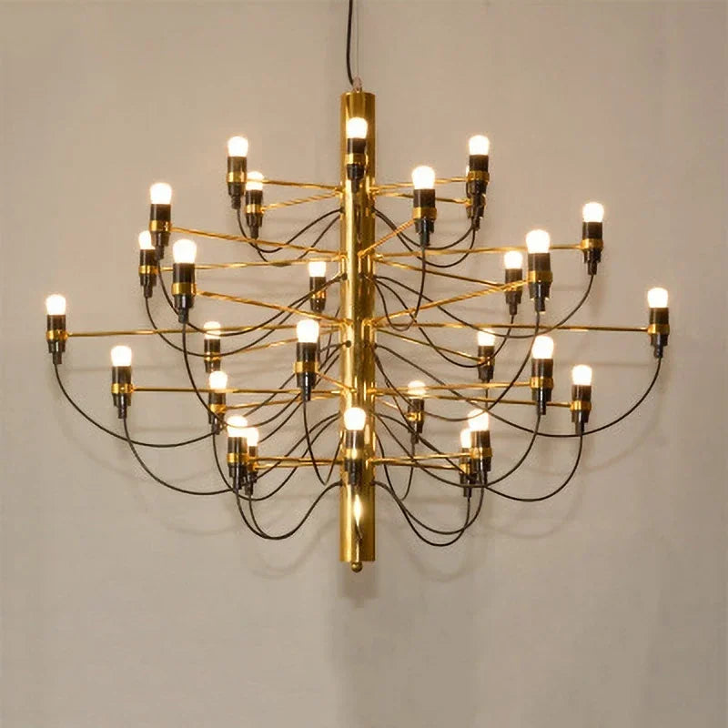 Afralia™ Nordic Luxury Gold Chrome Ceiling Chandelier for Living Room, Bedroom, Kitchen & Hotel