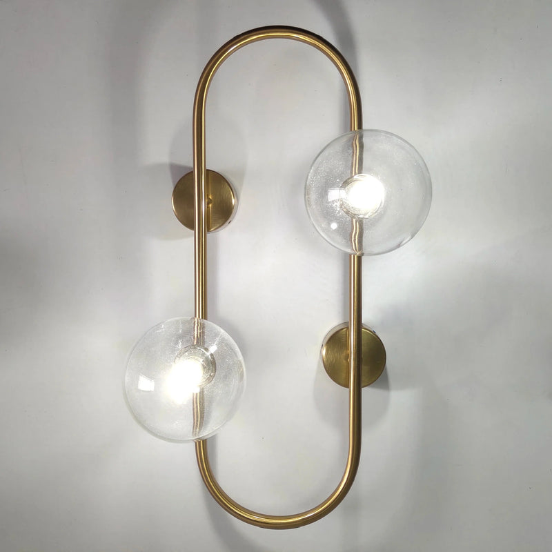 Afralia™ Brass LED Wall Sconce Lamp for Bedroom, Living Room, Hotel - Modern Decorative Lighting