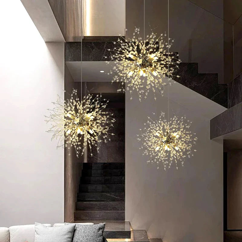 Afralia™ Modern Indoor Pendant Light Chandelier for Living Room Dining Room LED Ceiling Lamp