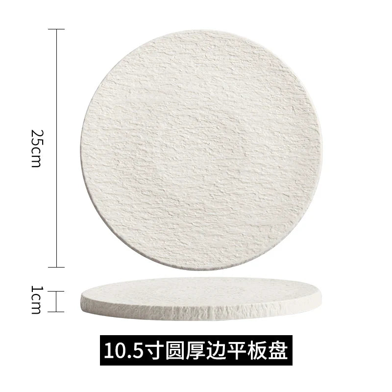 Afralia™ Rock Plate: Elegant Japanese Tableware for Home Dining and Decoration