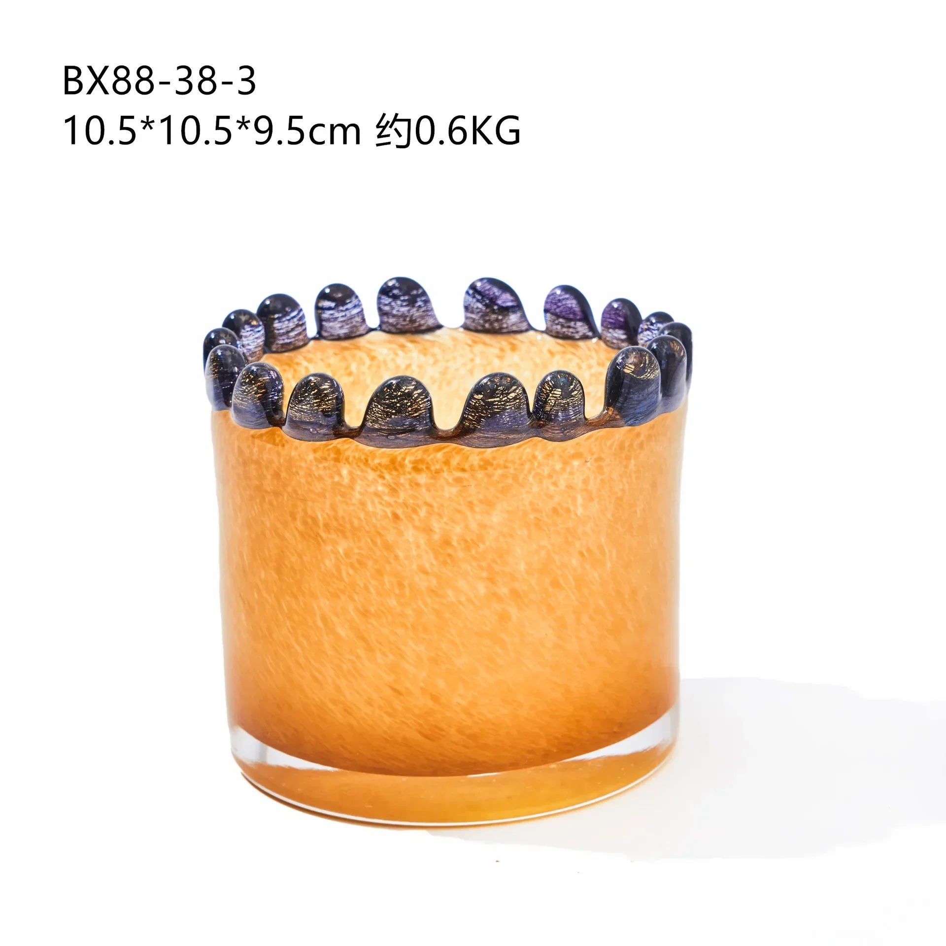 Afralia™ Glass Cylinder Vase with Colored Lace - Multi-purpose Desktop Storage & Decor Piece