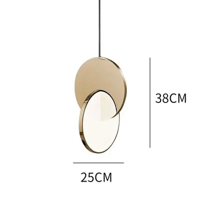 Afralia™ Stainless Steel LED Round Pendant Light - Ceiling Hanging Lamp