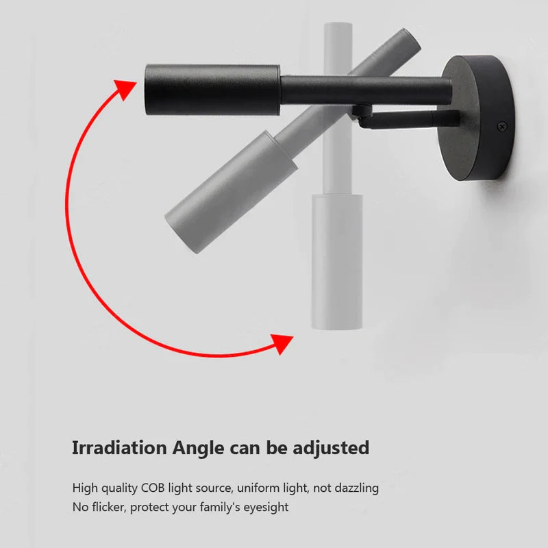 Afralia™ LED Wall Lamp Night Light for Bedroom Bedside Reading Living Room Decor