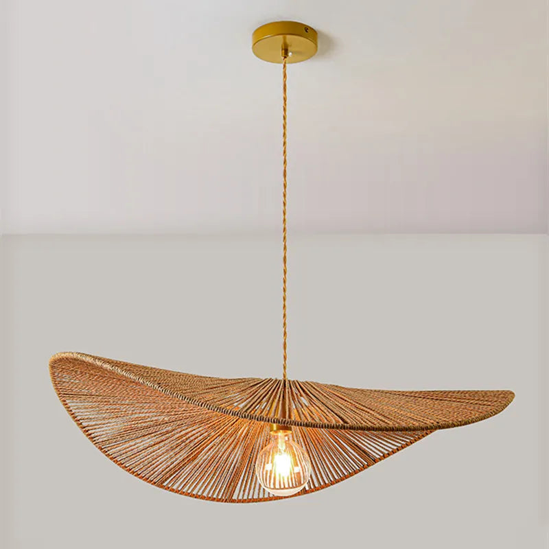 Afralia™ Bamboo Wabi Sabi Chandelier Pendant Lights