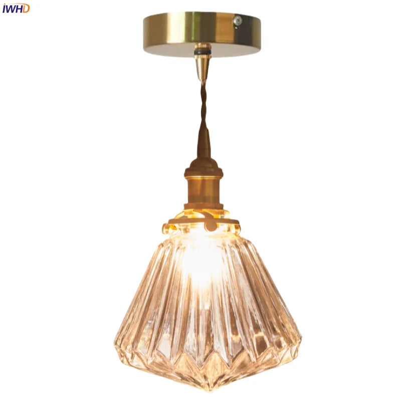 Afralia™ Glass Pleats LED Pendant Lights for Home and Commercial Spaces