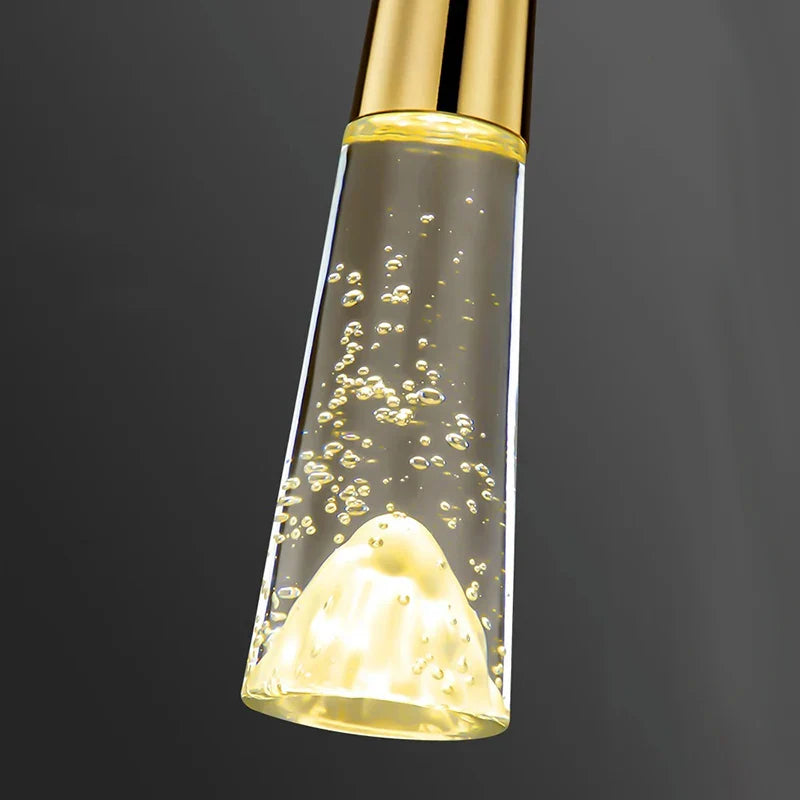 Afralia™ Nordic Home Decoration Stair Chandelier Living Room Dining Pendant Lights Ceiling Lighting