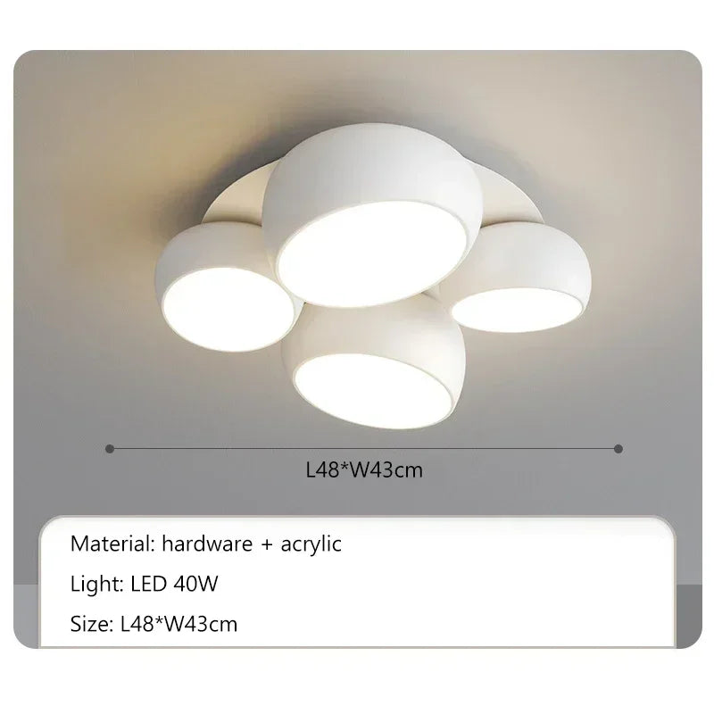 Afralia™ Modern LED Ceiling Lamps Minimalist Living Dining Room Bedroom Lighting Fixtures