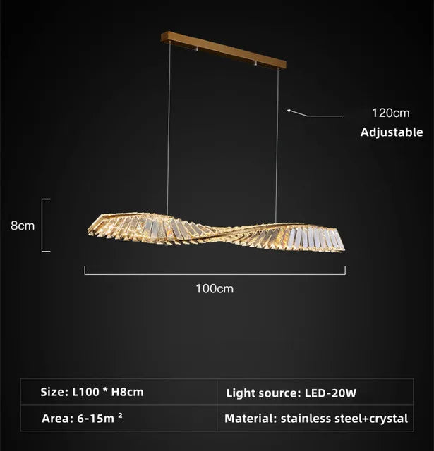 Afralia™ Crystal Chandelier: Modern Luxury for Dining Room and Bar