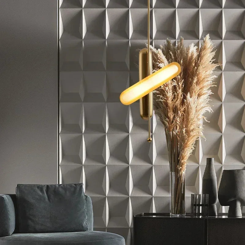 Afralia™ Golden Art Deco Iron Glass Chandelier Lighting for Dinning Room