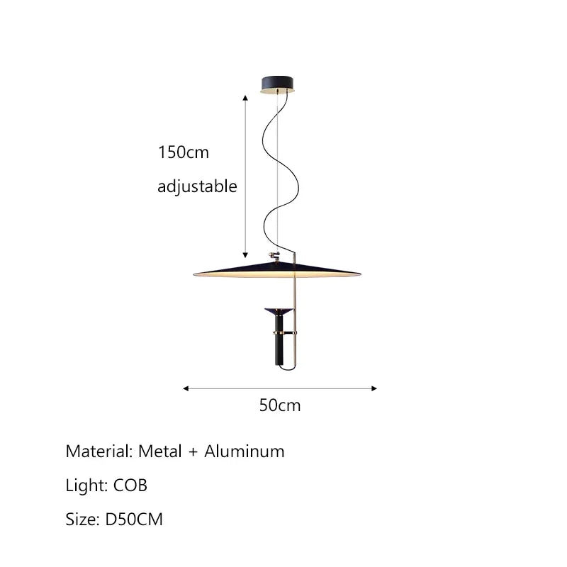 Afralia™ UFO Chandelier: Modern Nordic Minimalist LED Pendant Light for Dining Room, Bar, Bedroom