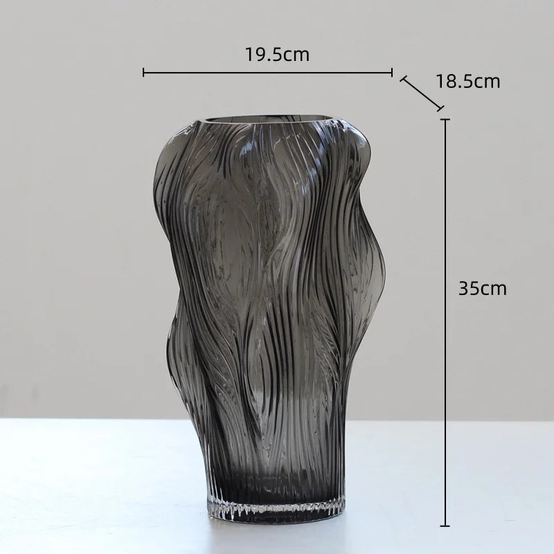 Afralia™ Hand-made Glass Vase Hydroponic Bottle Terrarium Flower Room Decor