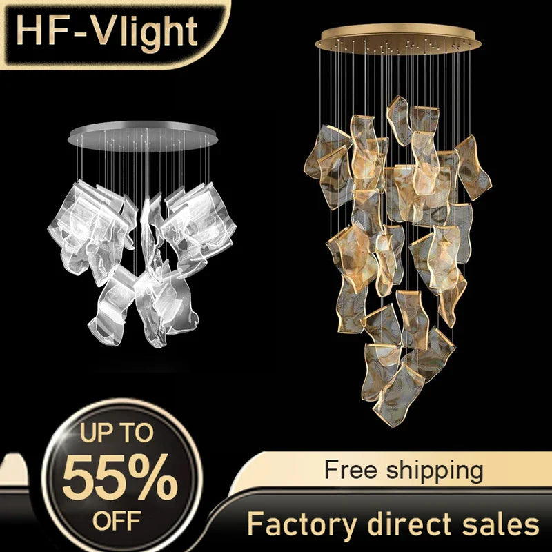 Afralia™ Modern LED Chandeliers for Home Décor & Dining Room Lighting