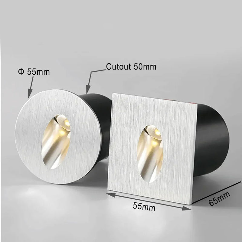 Afralia™ Round Wall Sconce Night Light for Stair Step Corridor Indoor Lighting