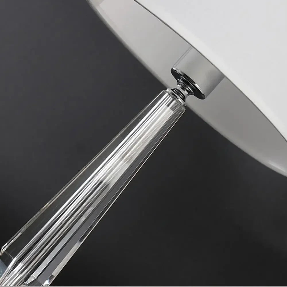 Afralia™ Crystal Table Lamp with Remote Control, LED Light for Living Room, Bedroom & Bedside