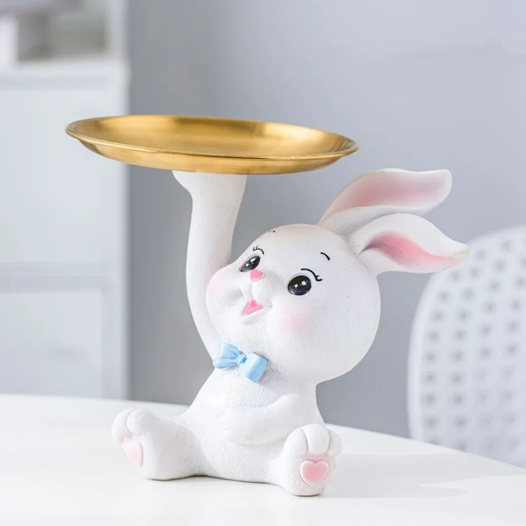 Afralia™ Modern Rabbit Figurine Bunny Ornament Home Decoration Sculpture