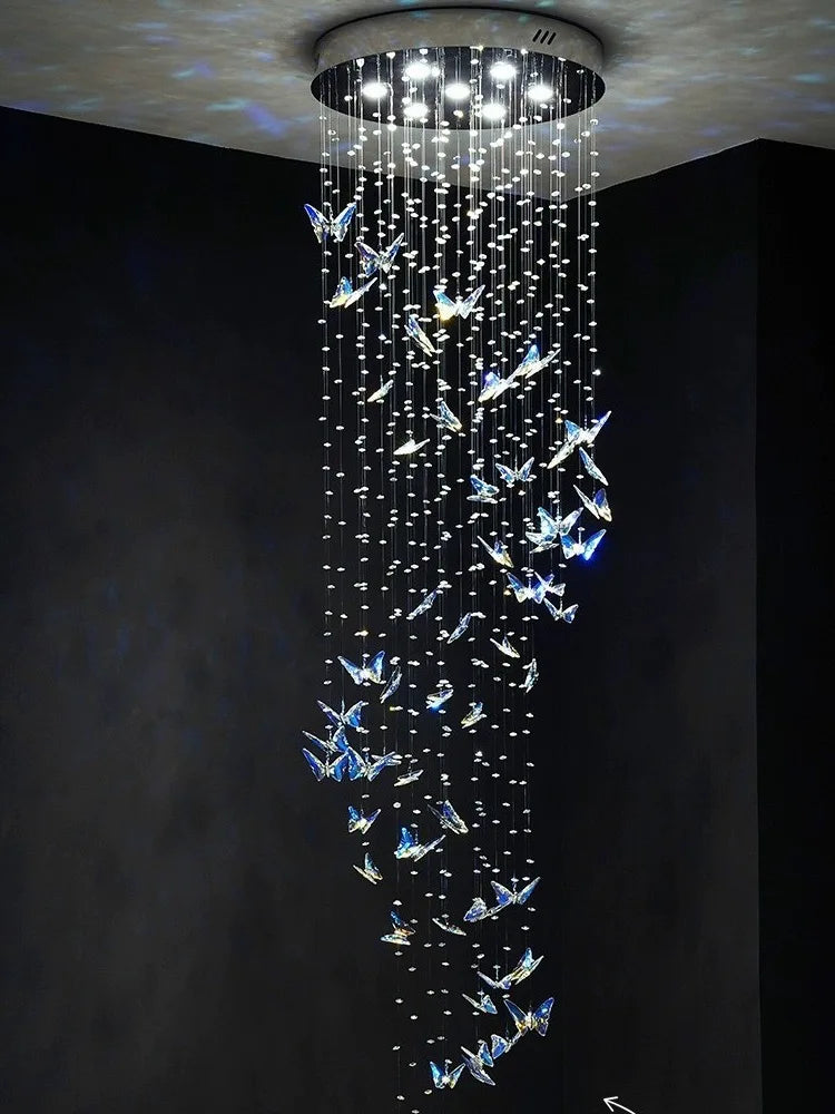Afralia™ Butterfly Crystal Chandelier for Luxurious Interior Decor