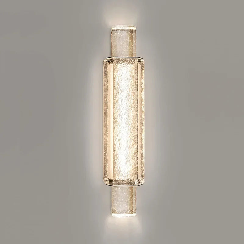 Afralia™ Elegant Bubble LED Crystal Glass Wall Lamp Luxe Gold Bedroom Light