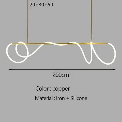 Afralia™ Gold Minimalist LED Pendant Lights for Kitchen Dining Room