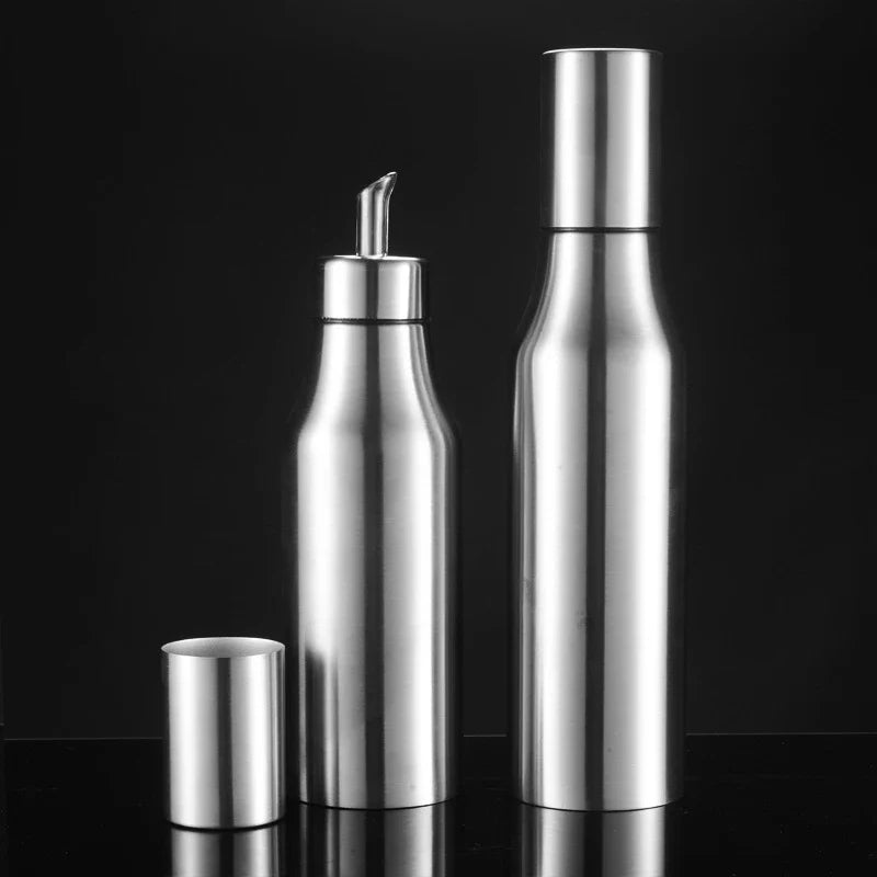 Afralia™ Stainless Steel Oil Pot: Leakproof Kitchen Storage Bottle for Seasoning and Juices