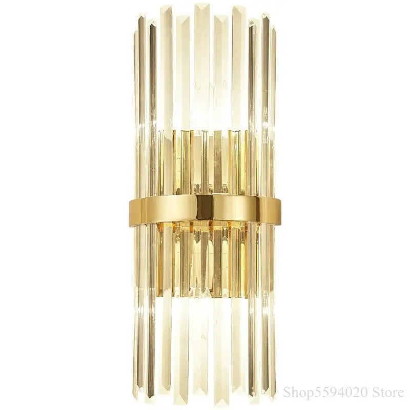 Afralia™ Luxury Crystal Wall Lamp for Modern Living Spaces