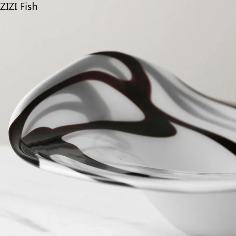 Afralia™ Glass Fruit Plate Set - Elegant Tableware for Home, Hotel, and Restaurant Use