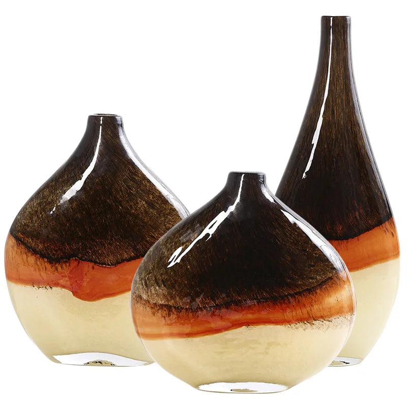 Afralia™ Gradient Glass Vase Hydroponics Terrarium Flower Home Decor