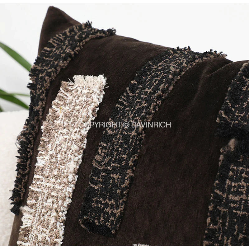 Afralia™ Embroidered Tribal Cushion Cover: Luxury Retro Lumbar Pillowcase