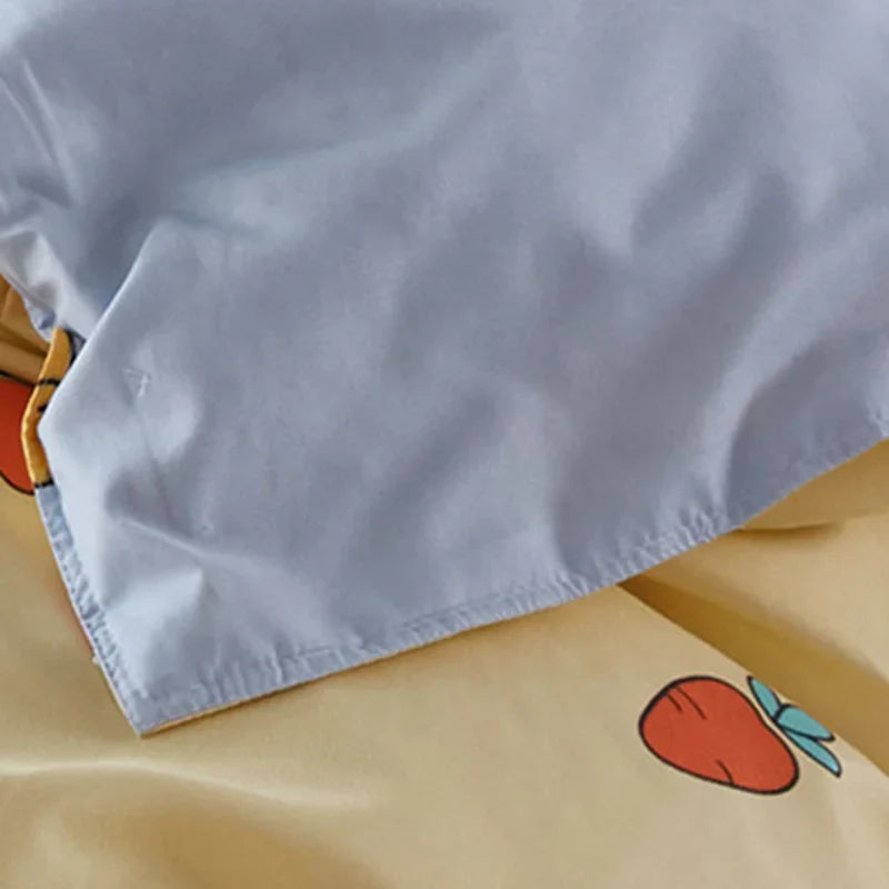 Afralia™ Cartoon Printed Bedding Set: Bed Sheet, Duvet Cover, Pillowcases