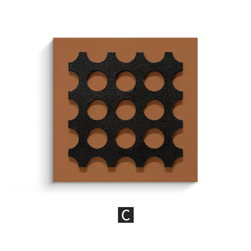 Geometric Art Patterns Wall Hanging for Living Room by Afralia™
