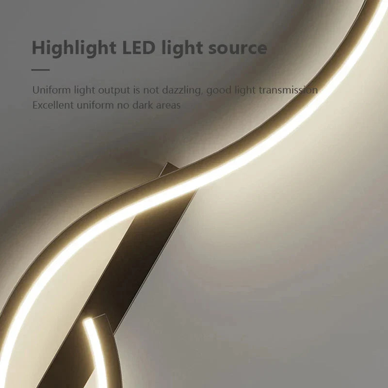 Afralia™ Modern LED Wall Lamp for Bedroom Living Room Indoor Lighting