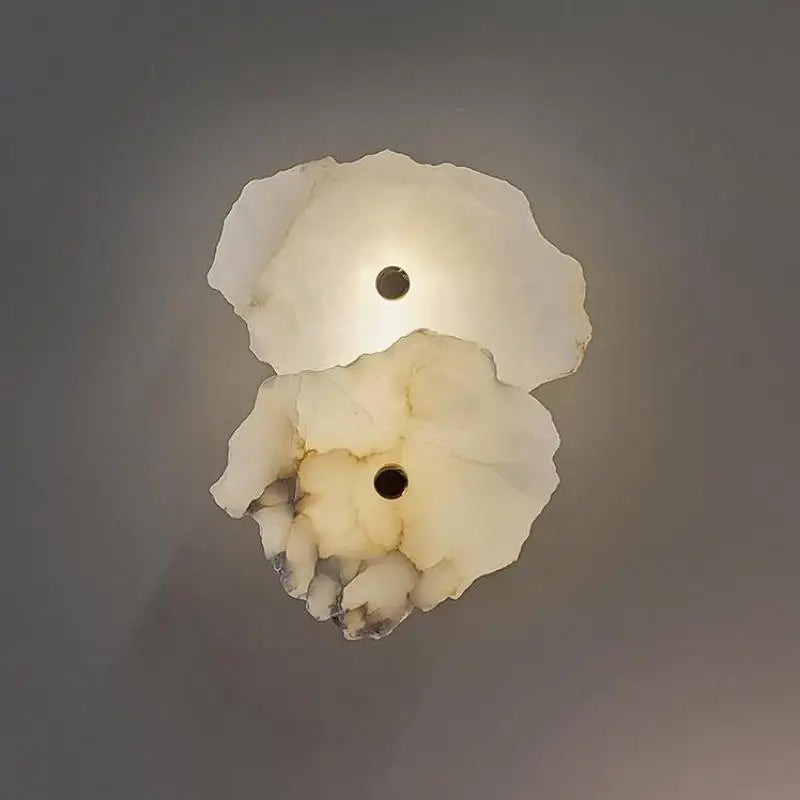 Afralia™ Marble & Copper LED Wall Sconce for Luxe Home Decor