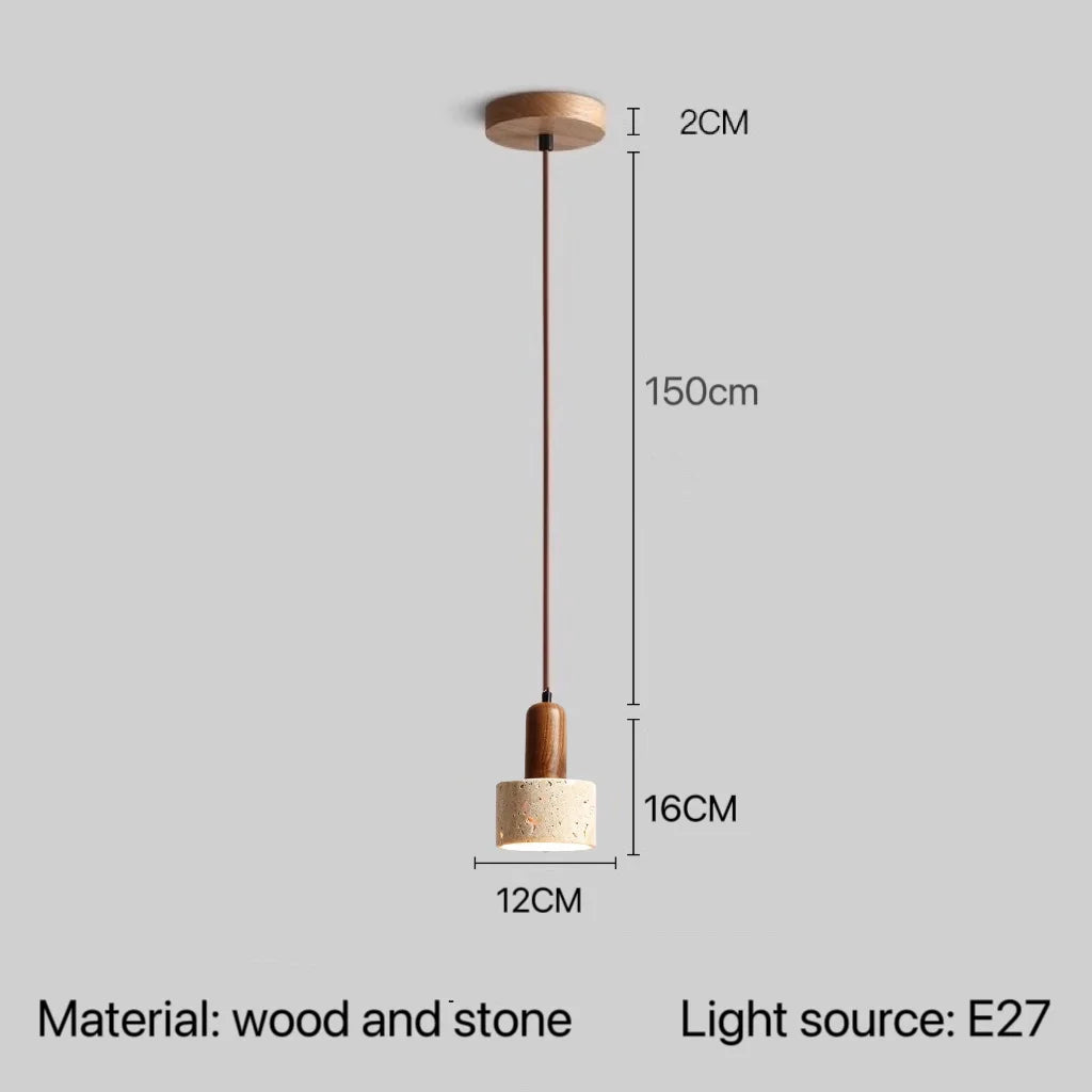 Afralia™ Stone Pendant Lamp: Bedroom Kitchen LED Lighting Fixture